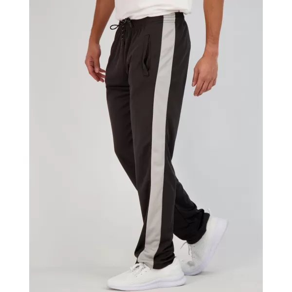 Real Essentials 3 Pack Mens Mesh Athletic Gym Workout Lounge Open Bottom Sweatpants with Pockets Available in Big ampamp TallSet 7