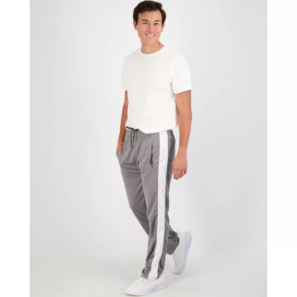 Real Essentials 3 Pack Mens Mesh Athletic Gym Workout Lounge Open Bottom Sweatpants with Pockets Available in Big ampamp TallSet 7