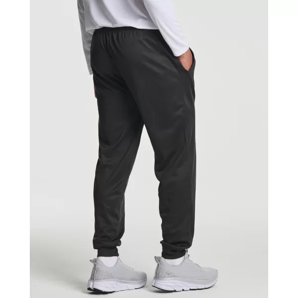 Real Essentials 3 Pack Mens Tech Mesh Active Athletic Casual Jogger Sweatpants with PocketsAvailable in Big ampamp TallSet 4