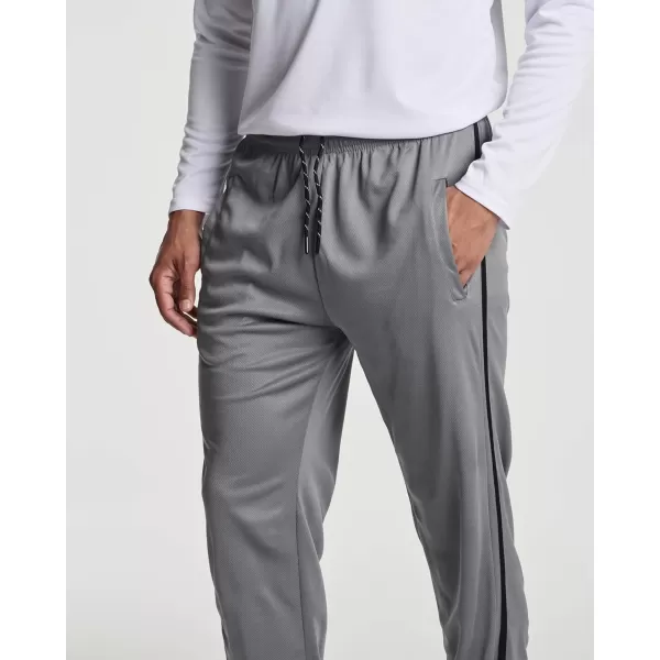 Real Essentials 3 Pack Mens Tech Mesh Active Athletic Casual Jogger Sweatpants with PocketsAvailable in Big ampamp TallSet 6