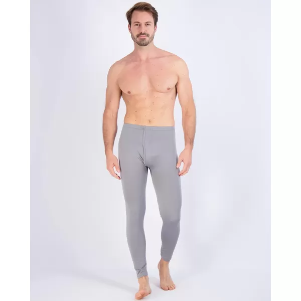 Real Essentials 3 Pack Mens Thermal Underwear Base Layer Fleece Lined Pants with Fly  Long John BottomBig ampamp TallSet G