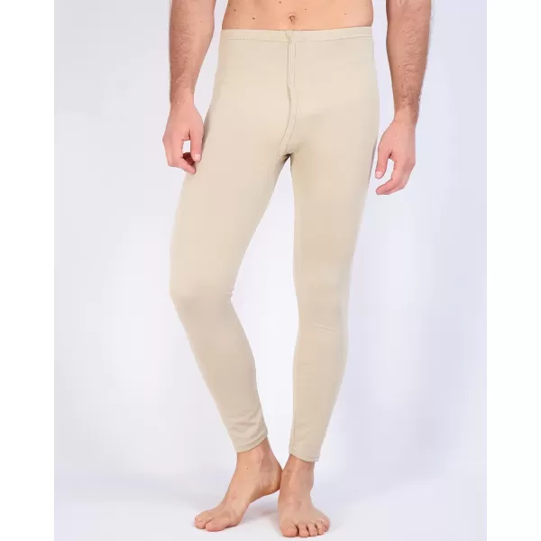 Real Essentials 3 Pack Mens Thermal Underwear Base Layer Fleece Lined Pants with Fly  Long John BottomBig ampamp TallSet H