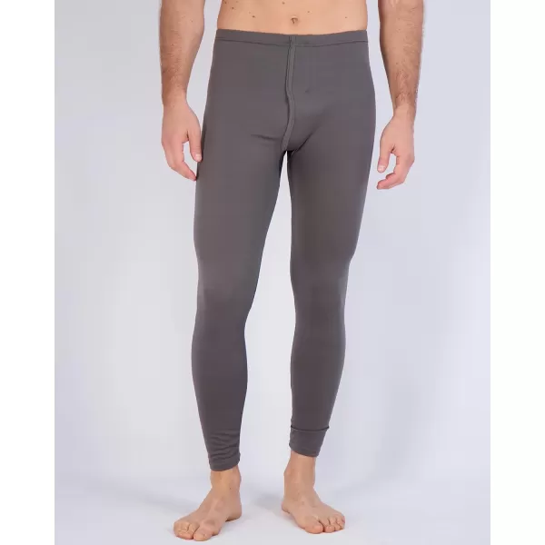 Real Essentials 3 Pack Mens Thermal Underwear Base Layer Fleece Lined Pants with Fly  Long John BottomBig ampamp TallSet I