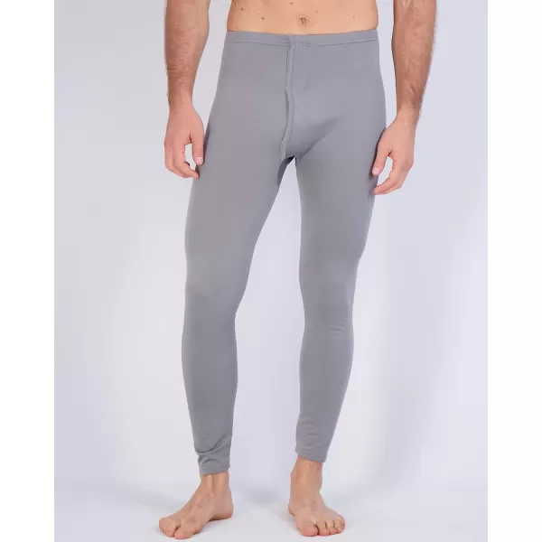 Real Essentials 3 Pack Mens Thermal Underwear Base Layer Fleece Lined Pants with Fly  Long John BottomBig ampamp TallSet a