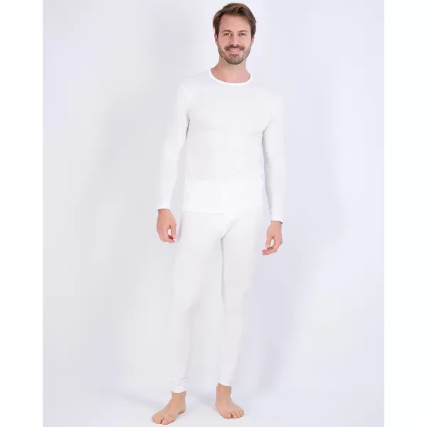 Real Essentials 4 Piece Mens Thermal Underwear Sets  Long Sleeve Top ampamp Bottom Fleece Long Johns Available in Big ampamp TallSet 3