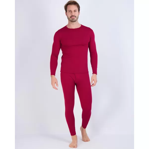 Real Essentials 4 Piece Mens Thermal Underwear Sets  Long Sleeve Top ampamp Bottom Fleece Long Johns Available in Big ampamp TallSet 7