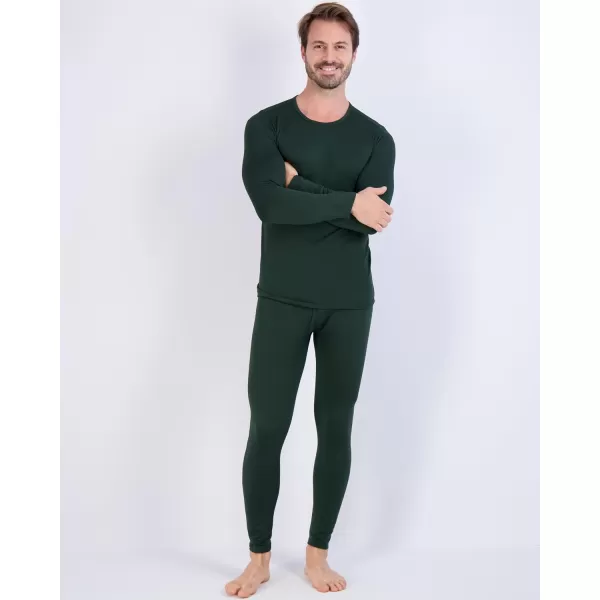 Real Essentials 4 Piece Mens Thermal Underwear Sets  Long Sleeve Top ampamp Bottom Fleece Long Johns Available in Big ampamp TallSet 8