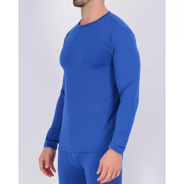 Real Essentials 4 Piece Mens Thermal Underwear Sets  Long Sleeve Top ampamp Bottom Fleece Long Johns Available in Big ampamp TallSet 9