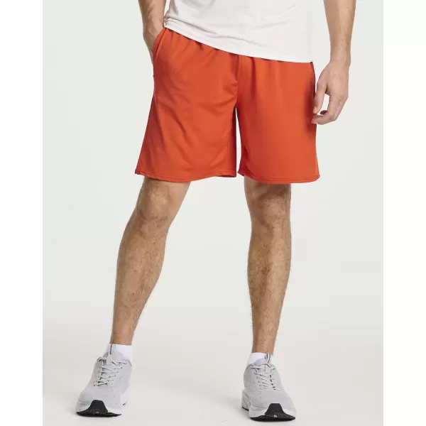 Real Essentials 5 Pack Mens DryFit 7quot Active Athletic Sweat Resistant Performance Workout Shorts Available in Big ampamp TallSet 2