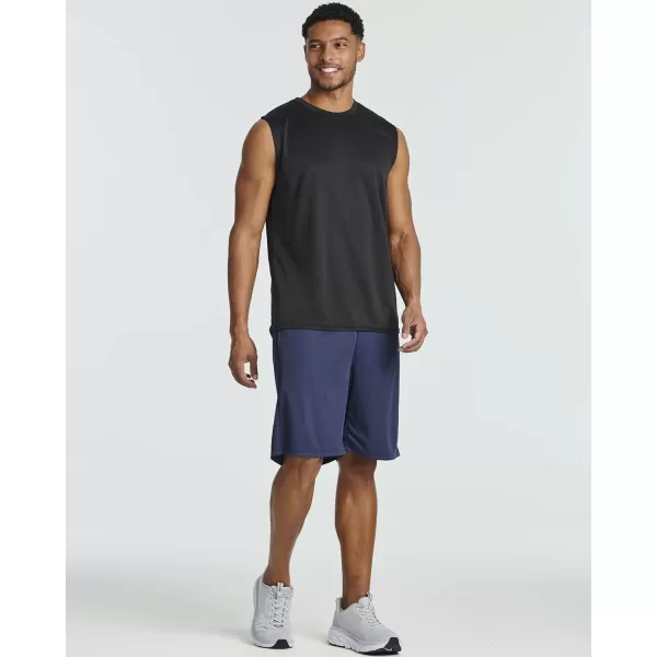 Real Essentials 5 Pack Mens Mesh Athletic Basketball Shorts Quick Dry Activewear with PocketsSet K