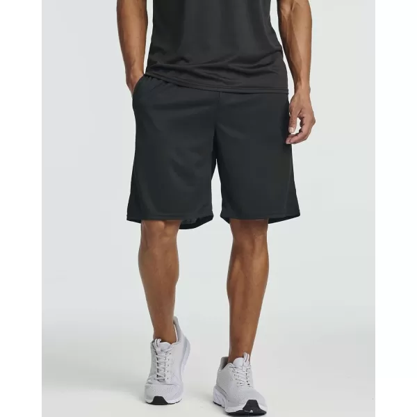 Real Essentials 5 Pack Mens Mesh Athletic Basketball Shorts Quick Dry Activewear with PocketsSet K