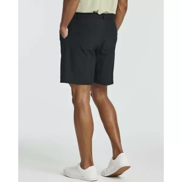 Real Essentials 3 Pack Mens 7quot Golf Shorts Pockets  Flat Front Casual Work Workout Active Hiking SportSet 7