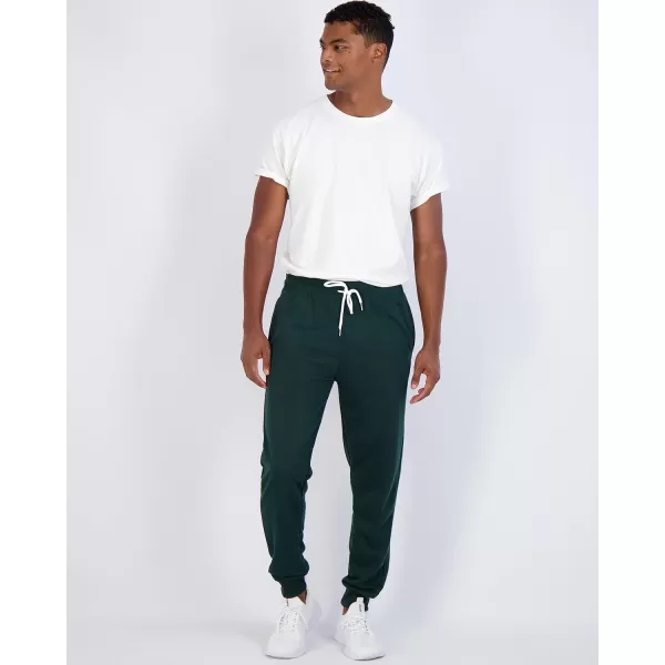 Real Essentials 3 Pack Mens French Terry Fleece Active Casual Jogger Sweatpants with Pockets Available in Big ampamp TallSet 1