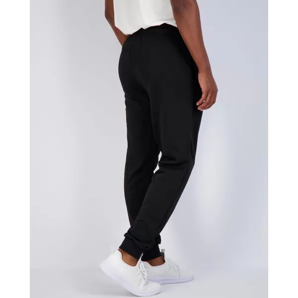 Real Essentials 3 Pack Mens French Terry Fleece Active Casual Jogger Sweatpants with Pockets Available in Big ampamp TallSet 2