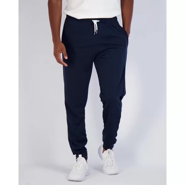 Real Essentials 3 Pack Mens French Terry Fleece Active Casual Jogger Sweatpants with Pockets Available in Big ampamp TallSet 5