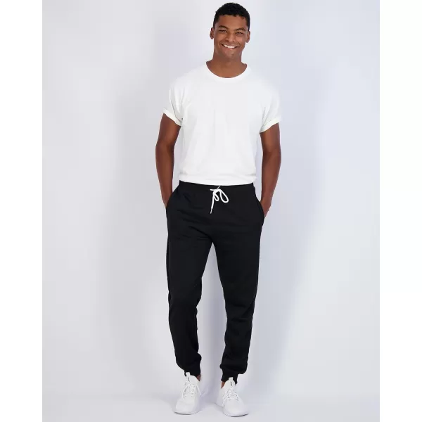 Real Essentials 3 Pack Mens French Terry Fleece Active Casual Jogger Sweatpants with Pockets Available in Big ampamp TallSet 7