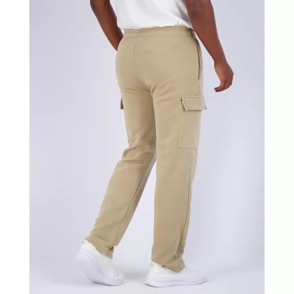 Real Essentials 3 Pack Mens Tech Fleece Open Bottom Cargo Sweatpants with Pockets Available in Big ampamp TallSet 1
