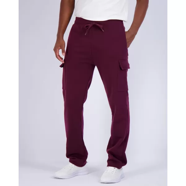 Real Essentials 3 Pack Mens Tech Fleece Open Bottom Cargo Sweatpants with Pockets Available in Big ampamp TallSet 2