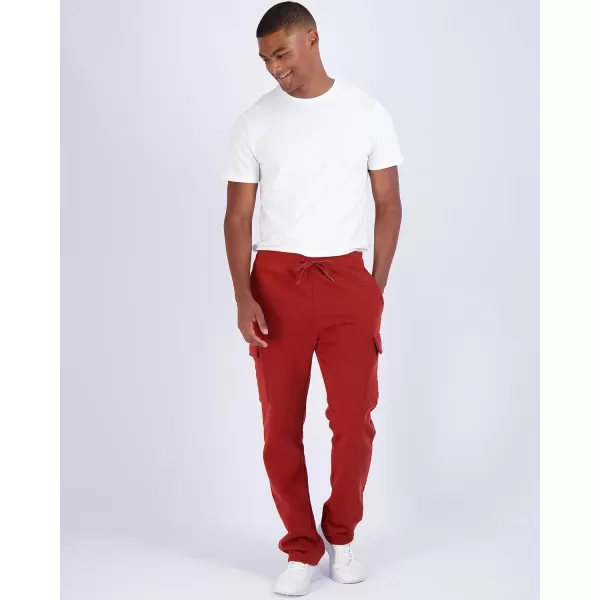 Real Essentials 3 Pack Mens Tech Fleece Open Bottom Cargo Sweatpants with Pockets Available in Big ampamp TallSet 7