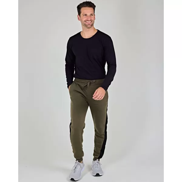 Real Essentials 3 Pack Mens Tech Fleece UltraSoft Jogger Athletic Sweatpants with Pockets Available in Big ampamp TallSet E