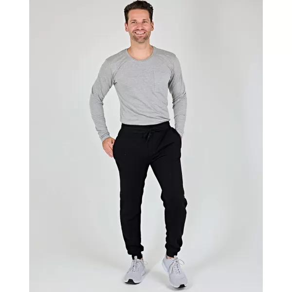 Real Essentials 3 Pack Mens Tech Fleece UltraSoft Jogger Athletic Sweatpants with Pockets Available in Big ampamp TallSet F