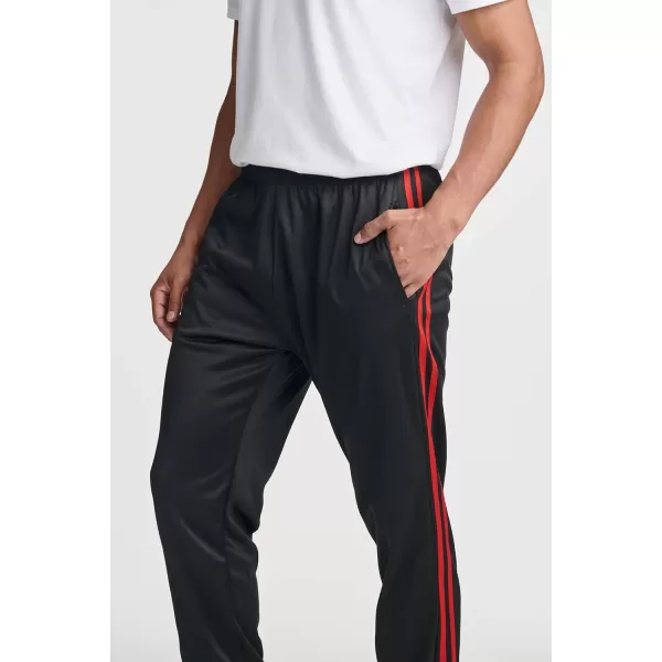 Real Essentials 3 Pack Mens Tricot Active Athletic Casual Jogger Fleece Lined Sweatpants Pockets Available in Big ampamp TallSet B