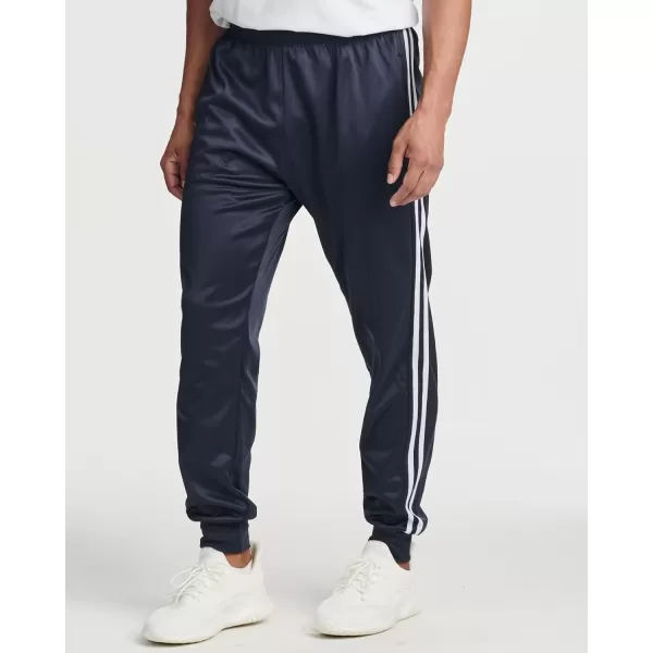 Real Essentials 3 Pack Mens Tricot Active Athletic Casual Jogger Fleece Lined Sweatpants Pockets Available in Big ampamp TallSet B