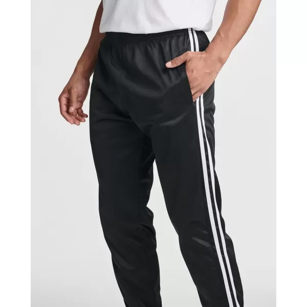 Real Essentials 3 Pack Mens Tricot Active Athletic Casual Jogger Fleece Lined Sweatpants Pockets Available in Big ampamp TallSet C