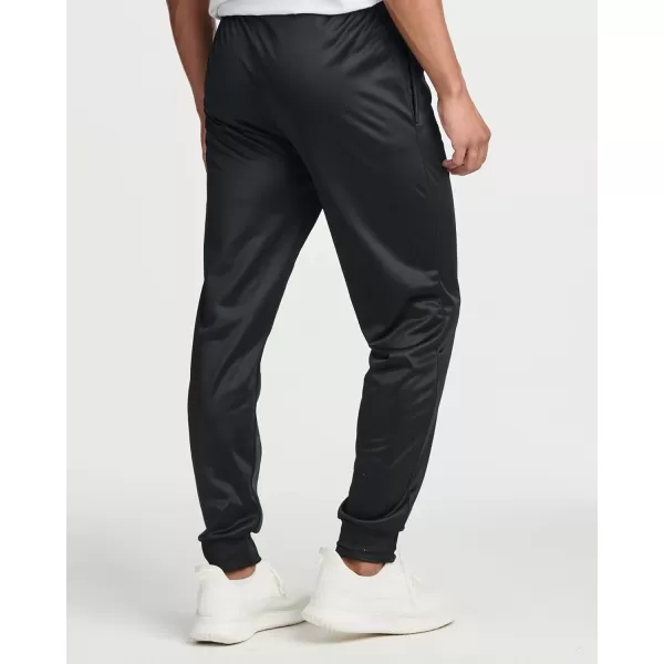 Real Essentials 3 Pack Mens Tricot Active Athletic Casual Jogger Fleece Lined Sweatpants Pockets Available in Big ampamp TallSet D