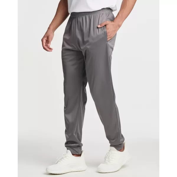 Real Essentials 3 Pack Mens Tricot Active Athletic Casual Jogger Fleece Lined Sweatpants Pockets Available in Big ampamp TallSet E