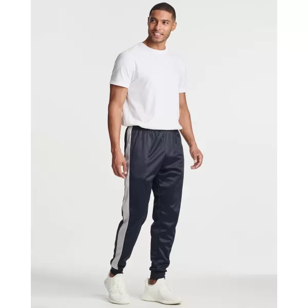 Real Essentials 3 Pack Mens Tricot Active Athletic Casual Jogger Fleece Lined Sweatpants Pockets Available in Big ampamp TallSet F