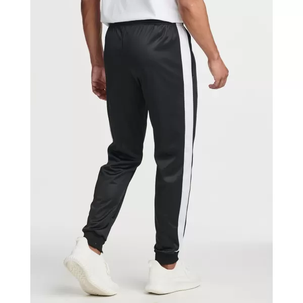 Real Essentials 3 Pack Mens Tricot Active Athletic Casual Jogger Fleece Lined Sweatpants Pockets Available in Big ampamp TallSet F