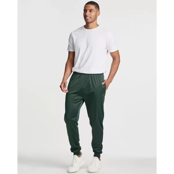 Real Essentials 3 Pack Mens Tricot Active Athletic Casual Jogger Fleece Lined Sweatpants Pockets Available in Big ampamp TallSet G