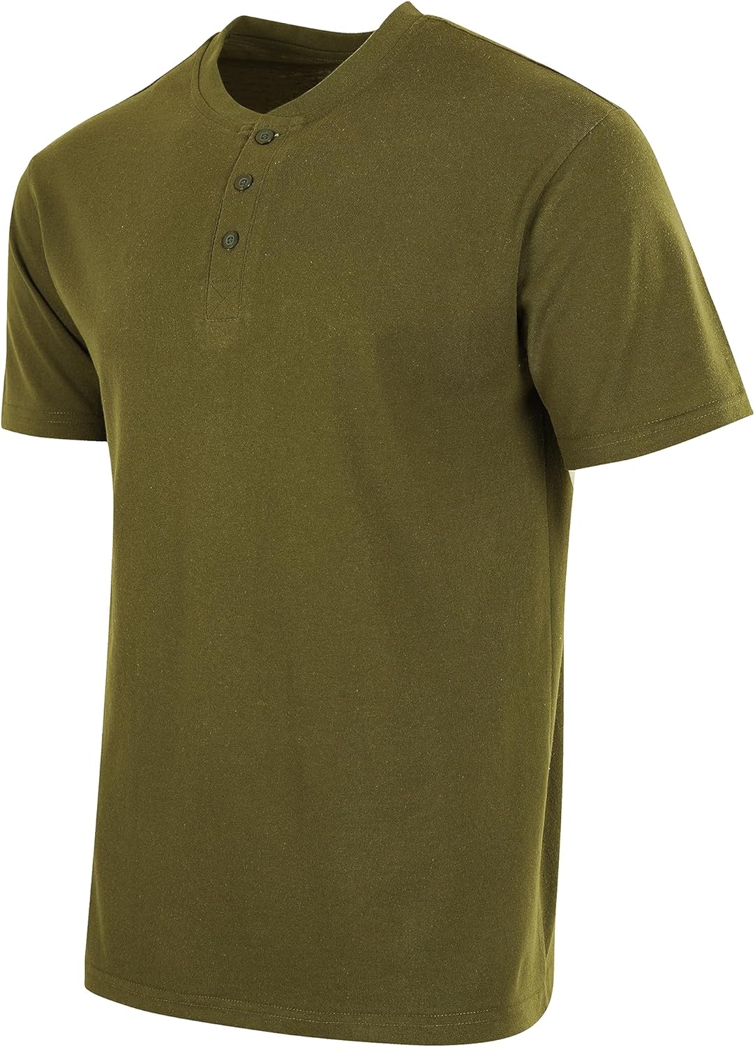 Real Essentials 3 Pack Mens Cotton Short ampamp Long Sleeve Henley TShirt Performance Activewear Available in Big ampamp TallShort Sleeve  Set 11