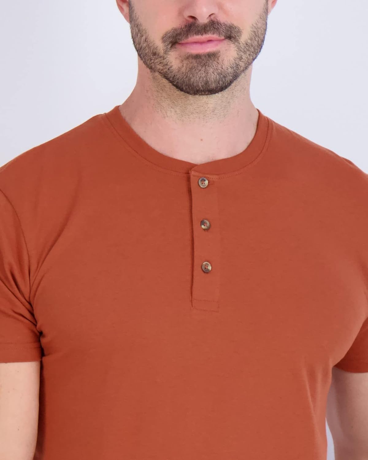 Real Essentials 3 Pack Mens Cotton Short ampamp Long Sleeve Henley TShirt Performance Activewear Available in Big ampamp TallShort Sleeve  Set 9