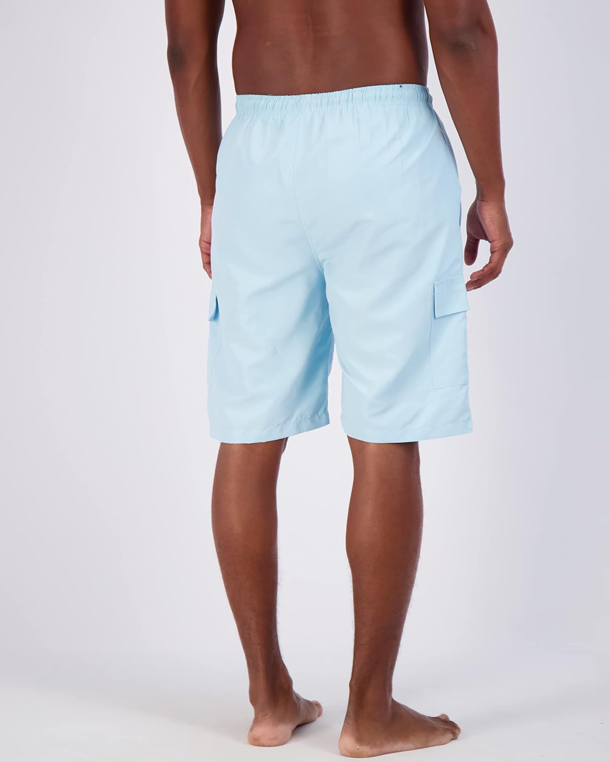 Real Essentials 3 Pack Mens Swim Trunks with Cargo Pockets ampamp Mesh Lining Available in Big ampamp TallSet 2