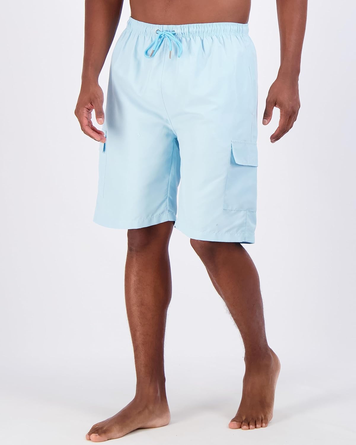 Real Essentials 3 Pack Mens Swim Trunks with Cargo Pockets ampamp Mesh Lining Available in Big ampamp TallSet 2
