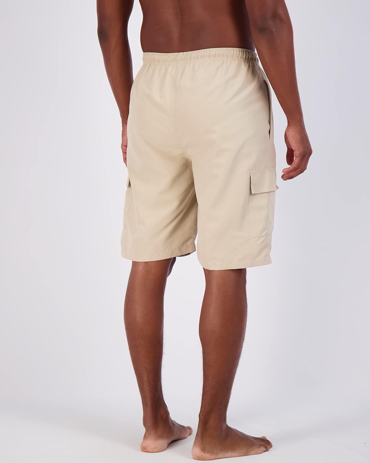Real Essentials 3 Pack Mens Swim Trunks with Cargo Pockets ampamp Mesh Lining Available in Big ampamp TallSet 3