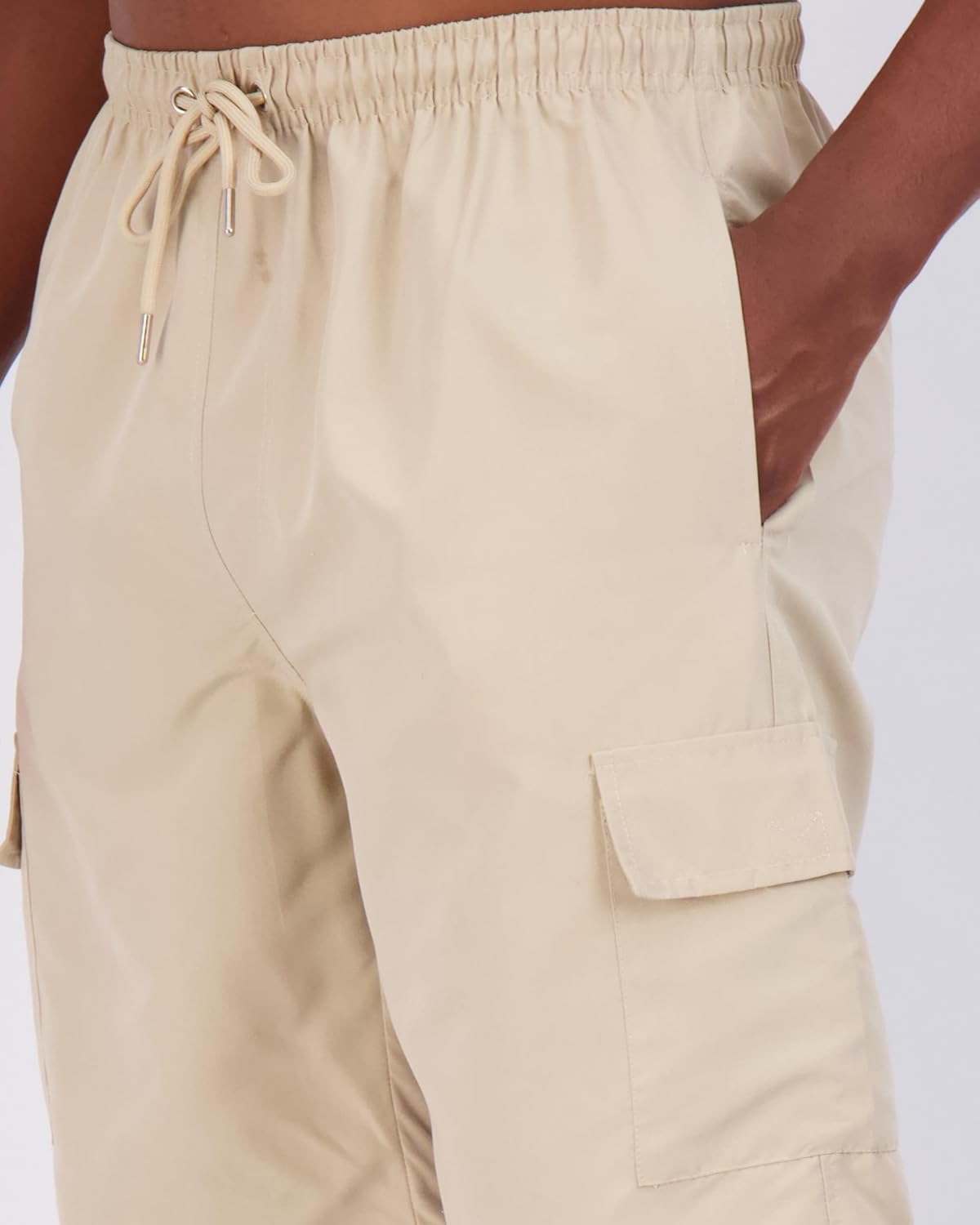 Real Essentials 3 Pack Mens Swim Trunks with Cargo Pockets ampamp Mesh Lining Available in Big ampamp TallSet 3