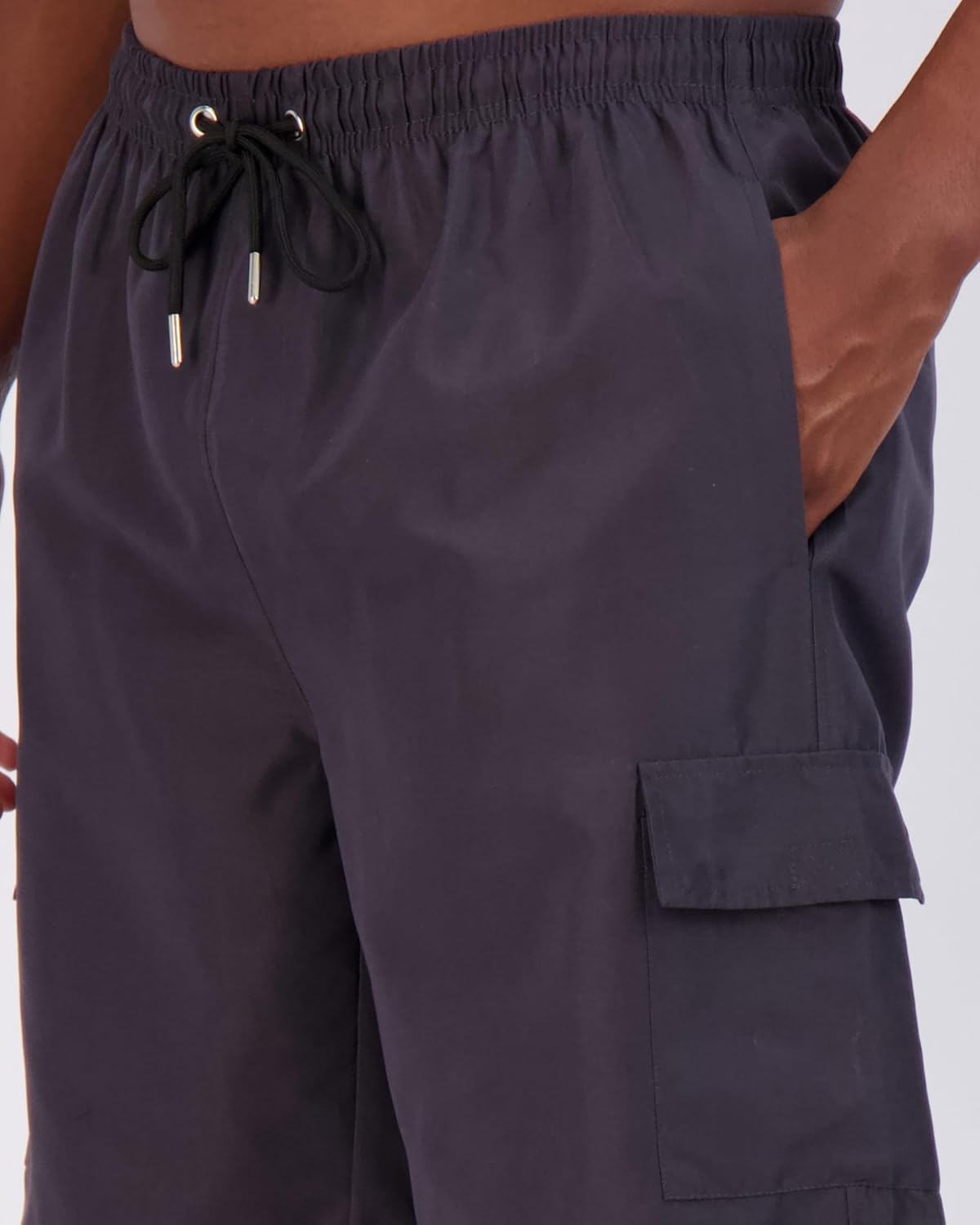 Real Essentials 3 Pack Mens Swim Trunks with Cargo Pockets ampamp Mesh Lining Available in Big ampamp TallSet 4