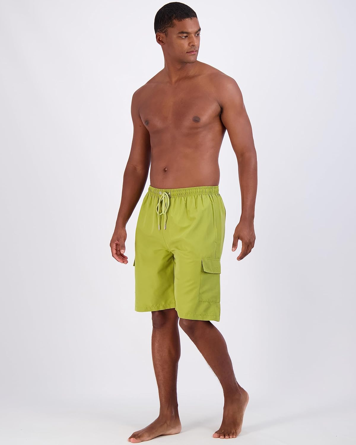 Real Essentials 3 Pack Mens Swim Trunks with Cargo Pockets ampamp Mesh Lining Available in Big ampamp TallSet 5