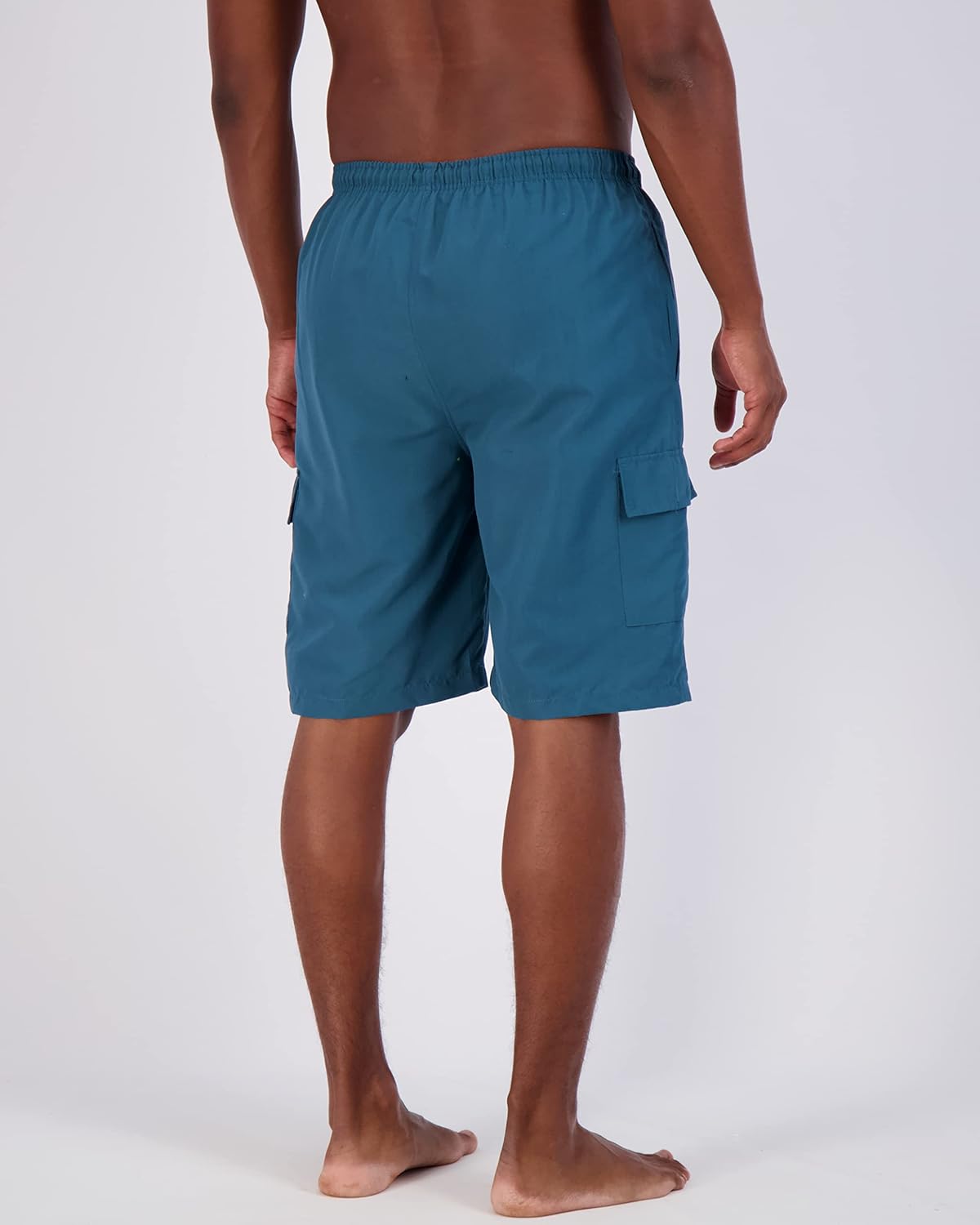 Real Essentials 3 Pack Mens Swim Trunks with Cargo Pockets ampamp Mesh Lining Available in Big ampamp TallSet 5