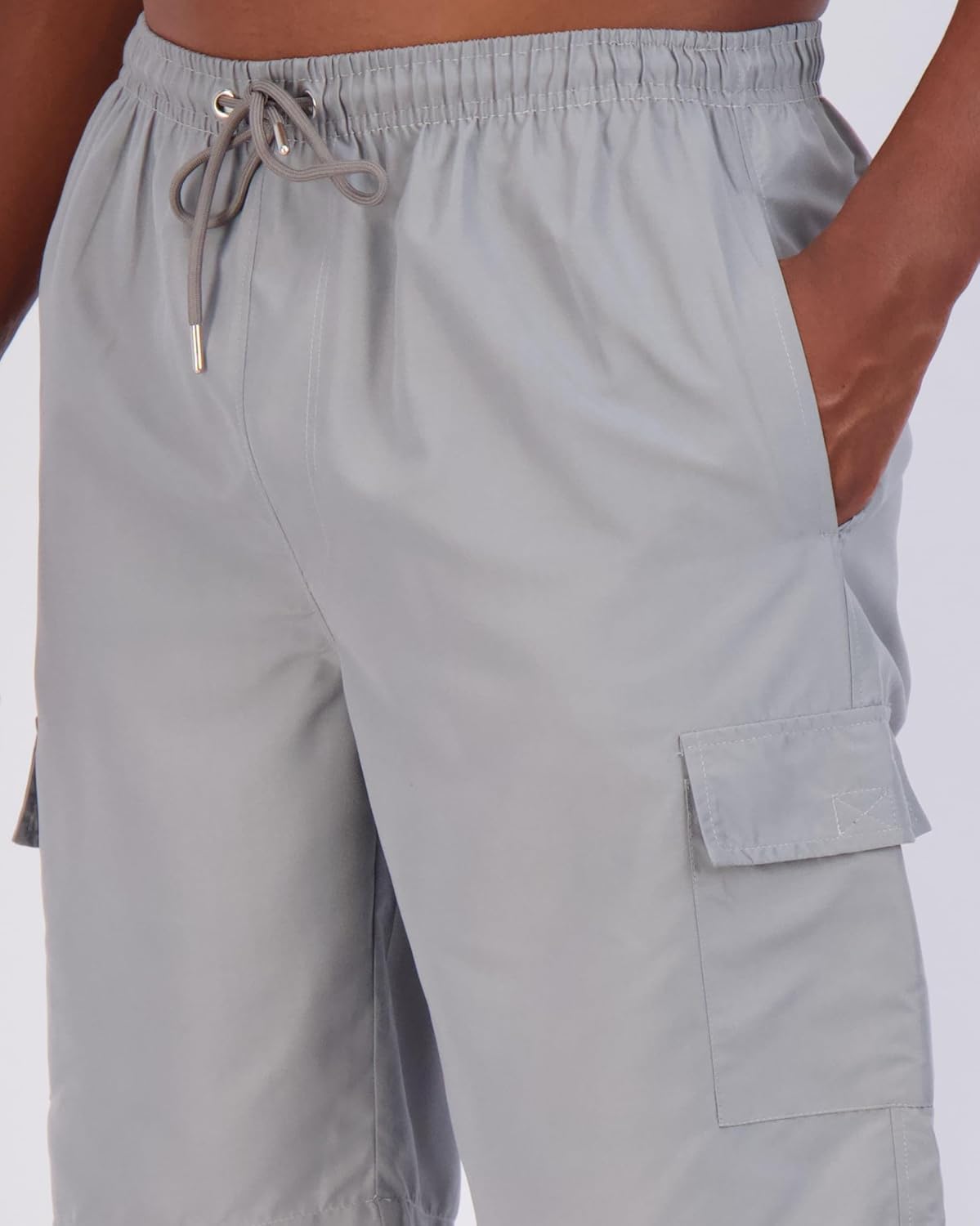 Real Essentials 3 Pack Mens Swim Trunks with Cargo Pockets ampamp Mesh Lining Available in Big ampamp TallSet 8
