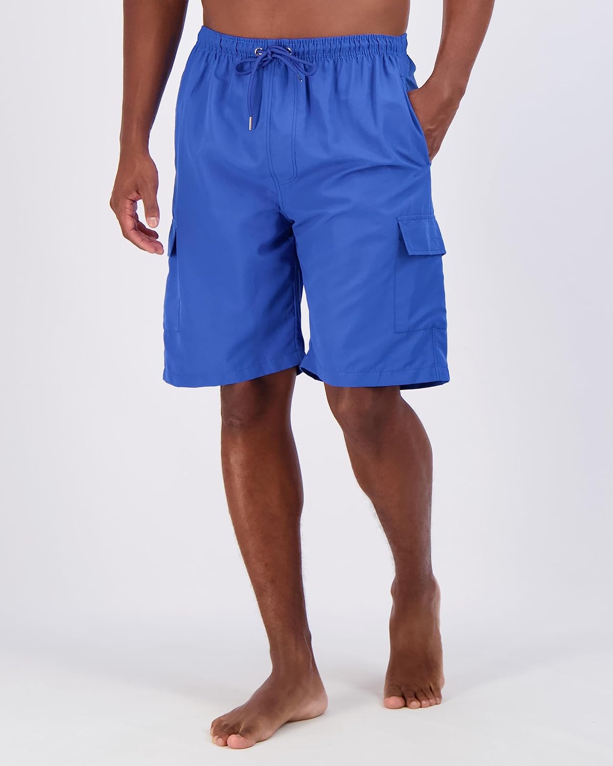 Real Essentials 3 Pack Mens Swim Trunks with Cargo Pockets ampamp Mesh Lining Available in Big ampamp TallSet 8