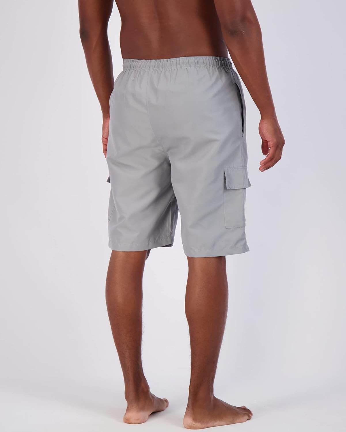 Real Essentials 3 Pack Mens Swim Trunks with Cargo Pockets ampamp Mesh Lining Available in Big ampamp TallSet 8