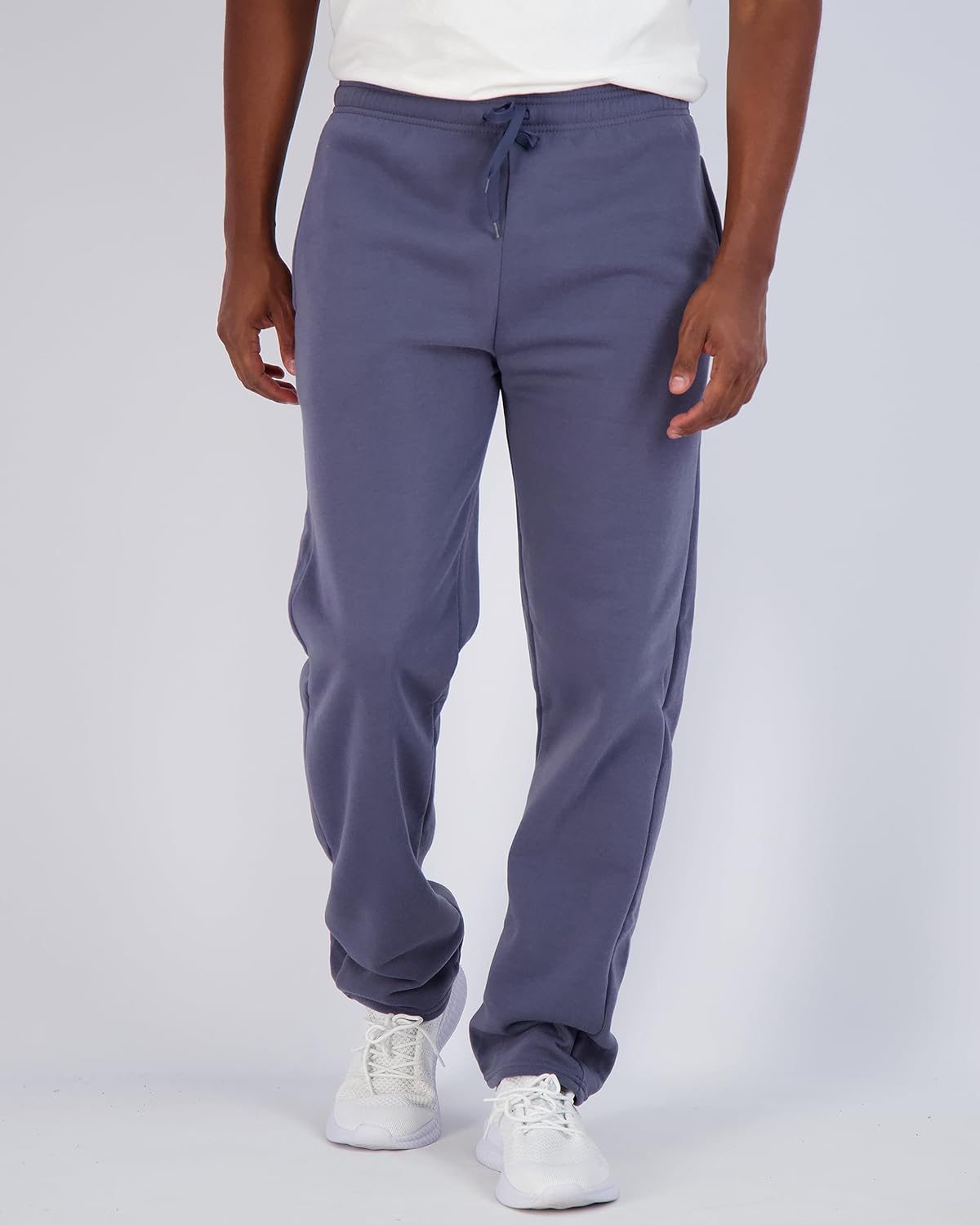 Real Essentials 3 Pack Mens Tech Fleece Athletic Casual Open Bottom Sweatpants with Pockets Available in Big ampamp TallSet 1