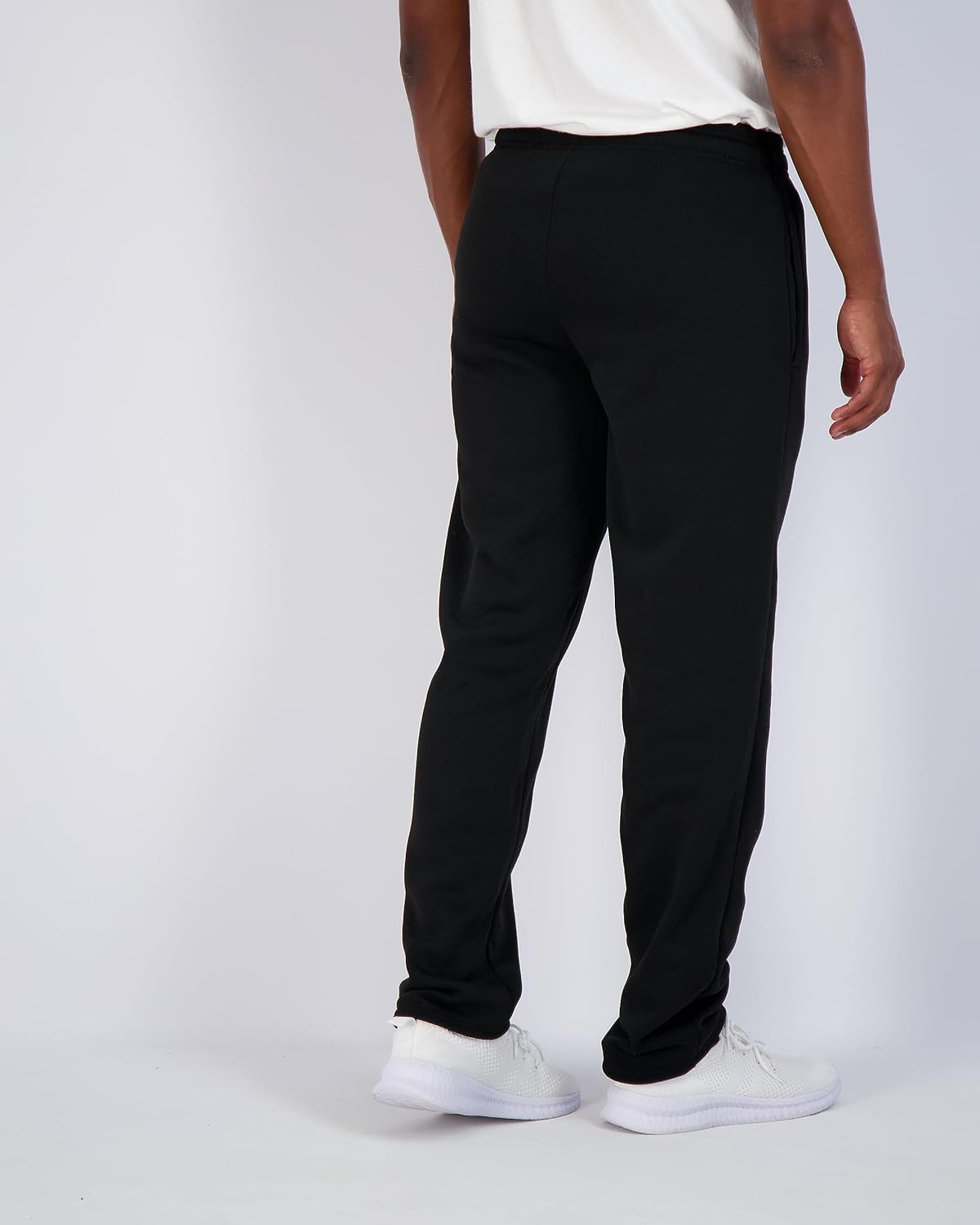 Real Essentials 3 Pack Mens Tech Fleece Athletic Casual Open Bottom Sweatpants with Pockets Available in Big ampamp TallSet 1