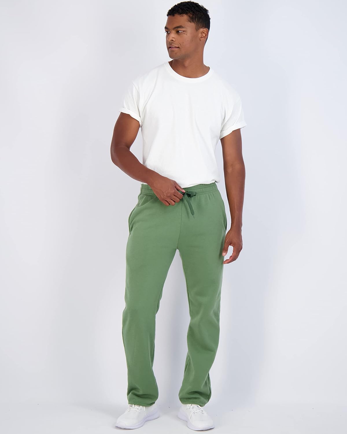 Real Essentials 3 Pack Mens Tech Fleece Athletic Casual Open Bottom Sweatpants with Pockets Available in Big ampamp TallSet 10