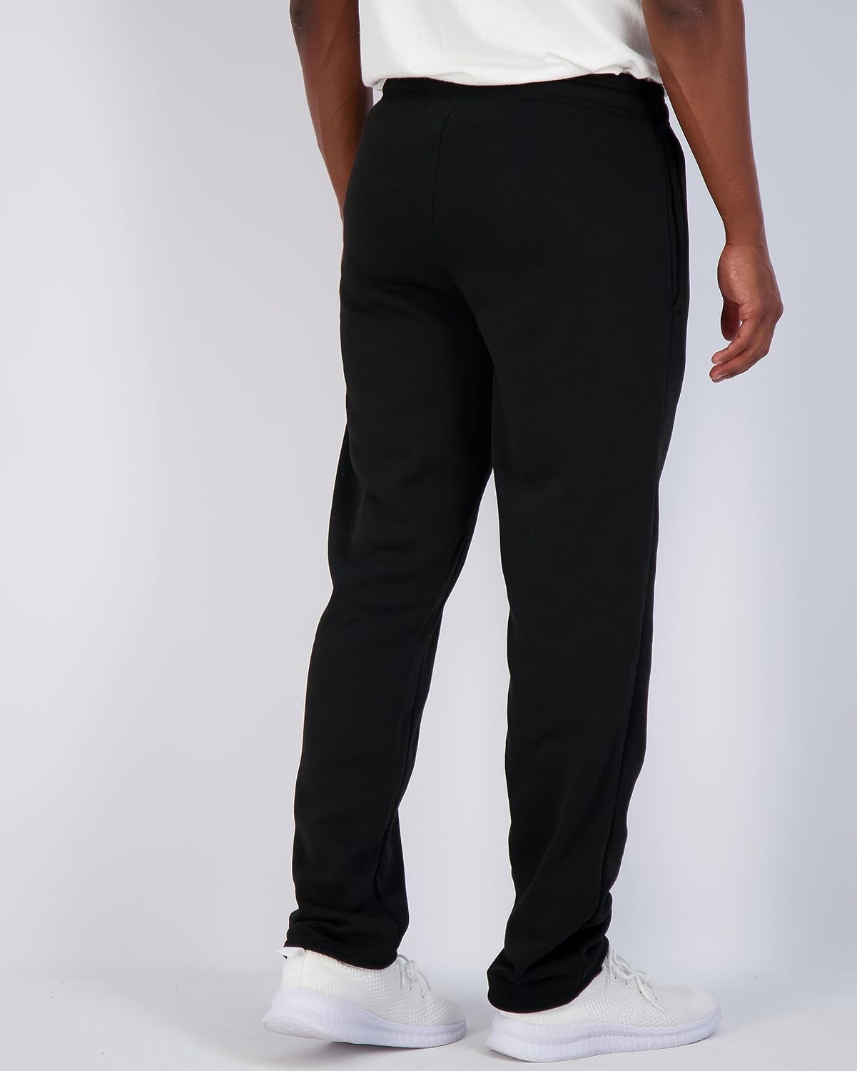 Real Essentials 3 Pack Mens Tech Fleece Athletic Casual Open Bottom Sweatpants with Pockets Available in Big ampamp TallSet 2