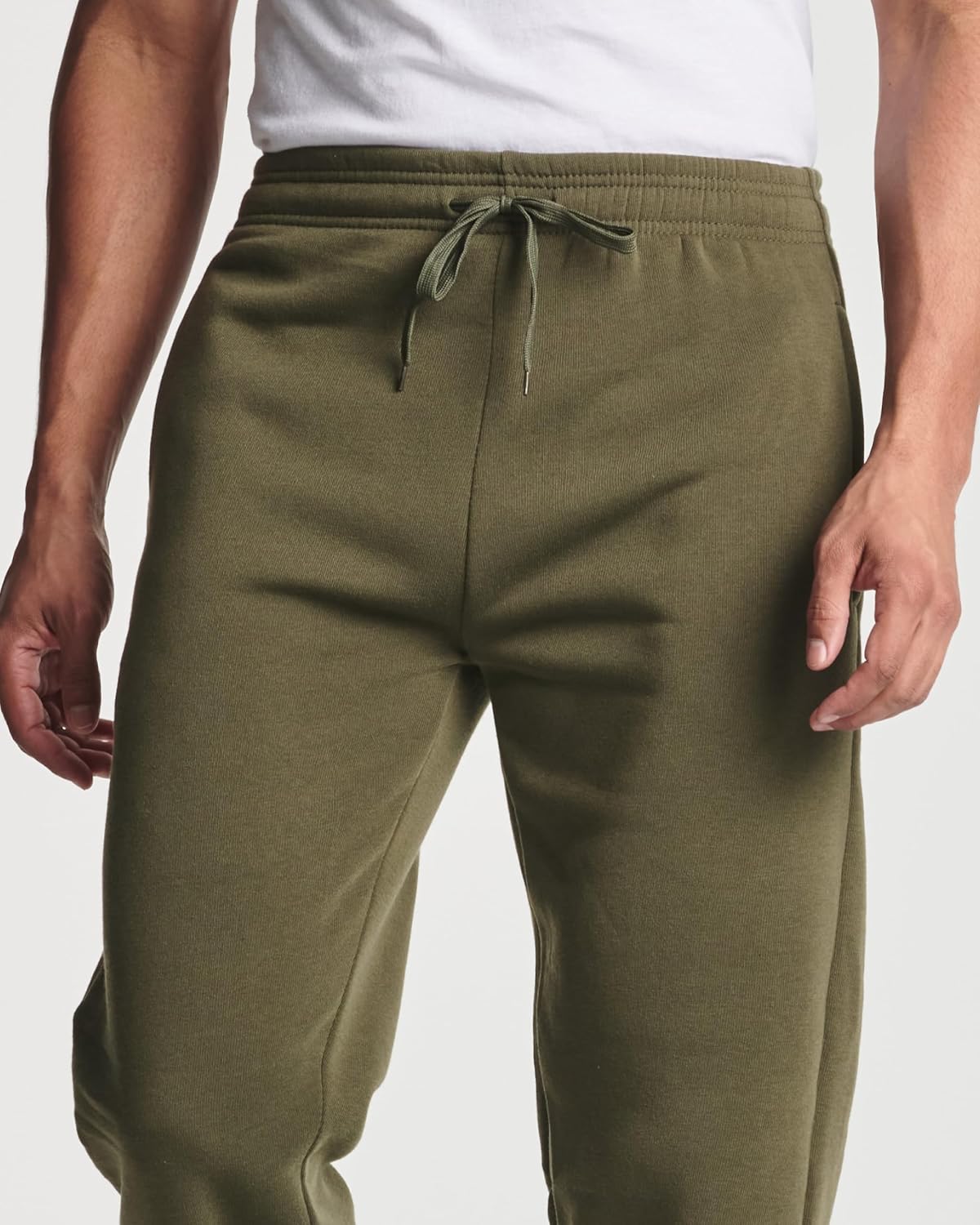 Real Essentials 3 Pack Mens Tech Fleece Athletic Casual Open Bottom Sweatpants with Pockets Available in Big ampamp TallSet 3